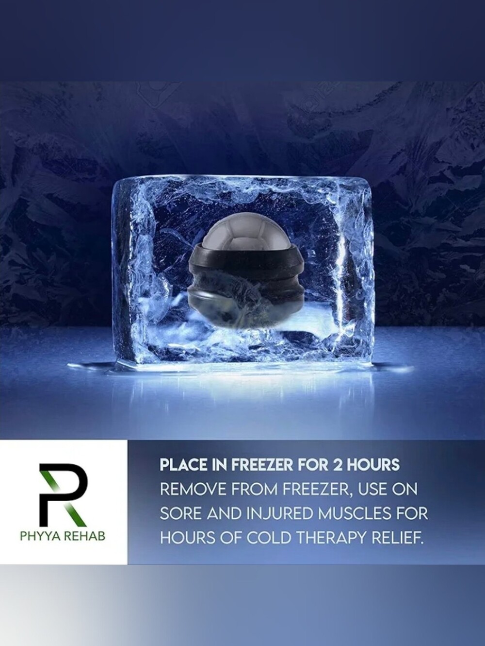 Massage Ice Roller Ball - Roller for Muscles Deep Tissue - Cold Therapy